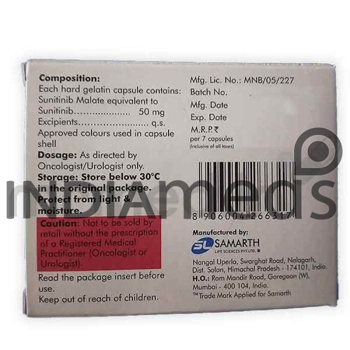 Sunisam 50mg Capsule