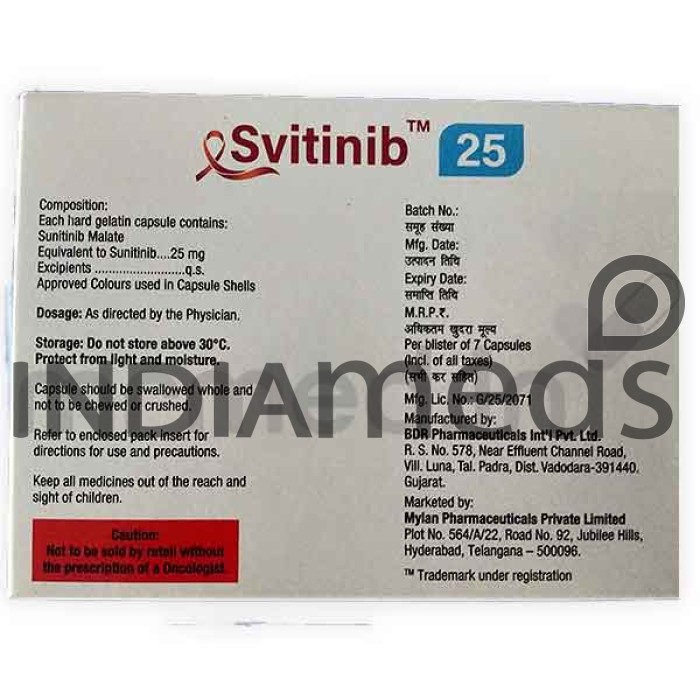 Svitinib 25mg Capsule