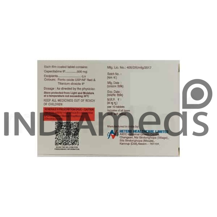 Capetero 500mg Tablet