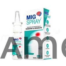 Migspray Treatment and Prevention of Migraine & Headache Nasal Spray 1'S