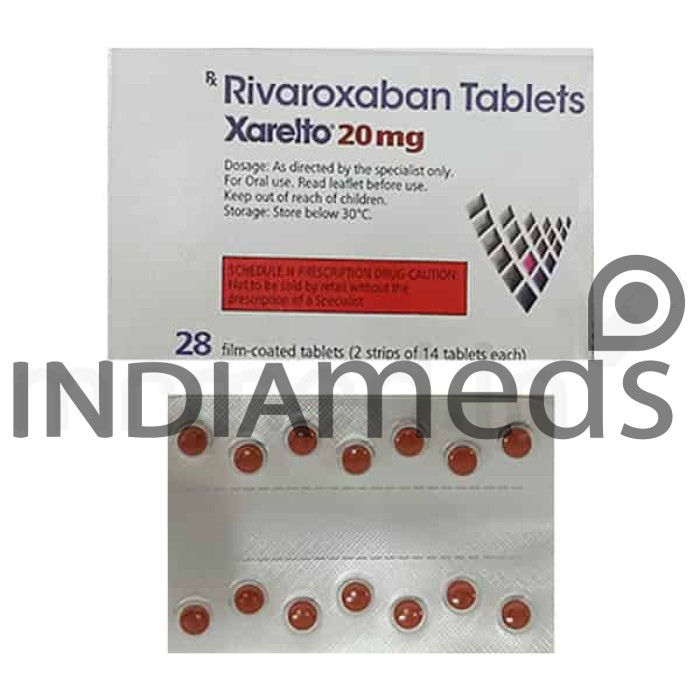 Xarelto 20mg Tablet 14's