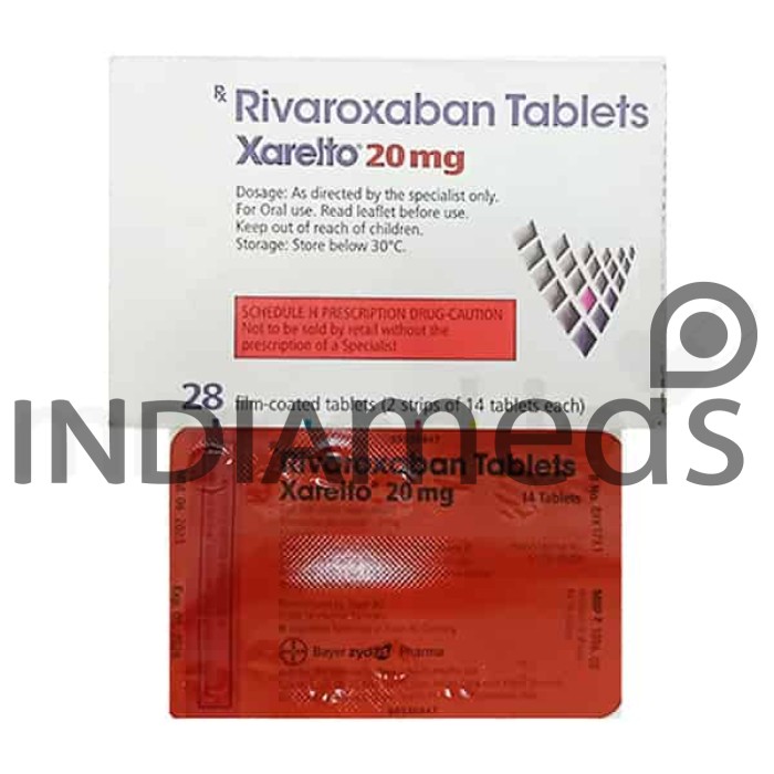 Xarelto 20mg Tablet 14's