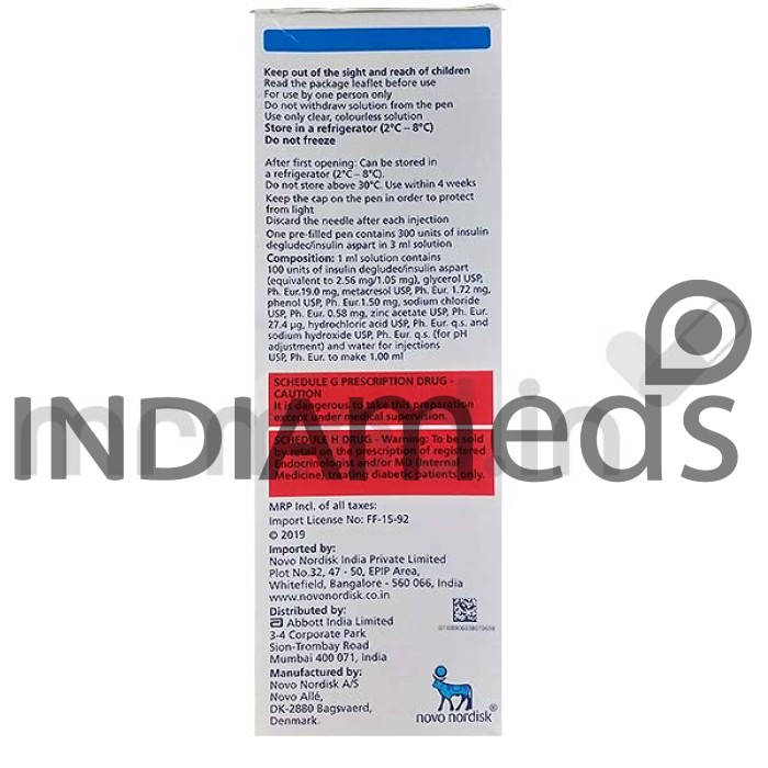 Ryzodeg 100IU Injection