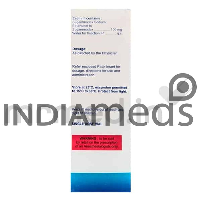 Sugmadex 100mg Injection 5ml