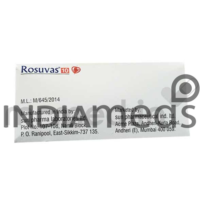 Rosuvas 10mg Tablet
