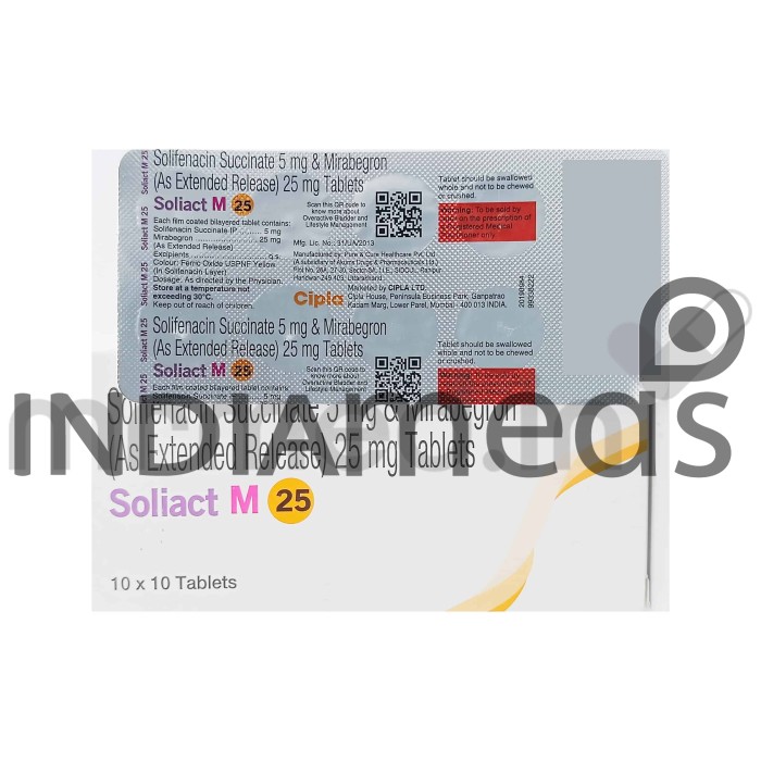 Soliact M 25mg Tablet