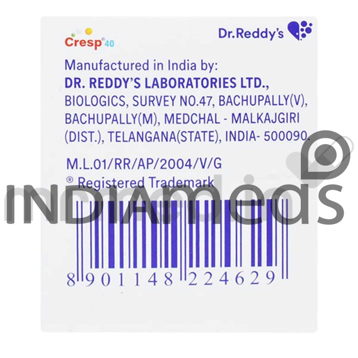 Cresp 40mcg Injection (Vial)