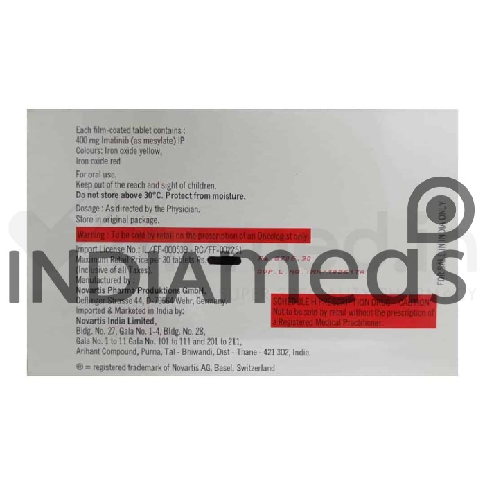 Glivec 400mg Tablet