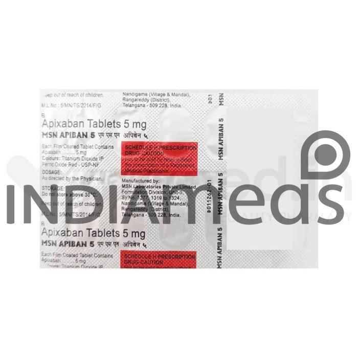 Apiban 5mg Tablet