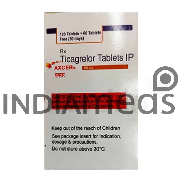 Axcer 90mg Tablet 180's