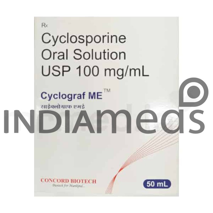 Cyclograf ME 100mg Oral Solution