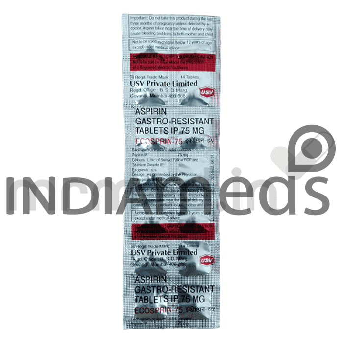 Ecosprin 75mg Tablet