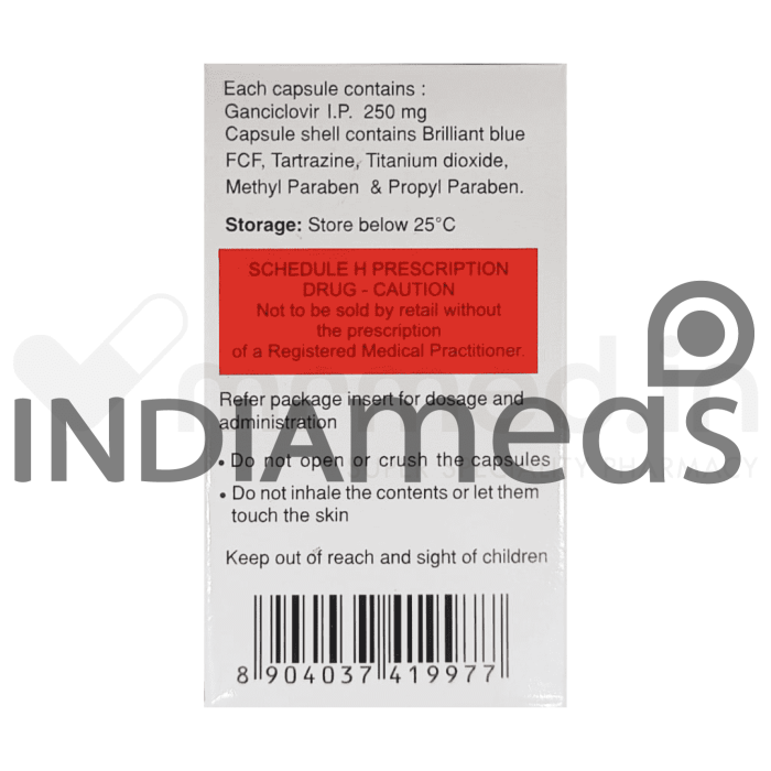 Natclovir 250mg Capsule 30's