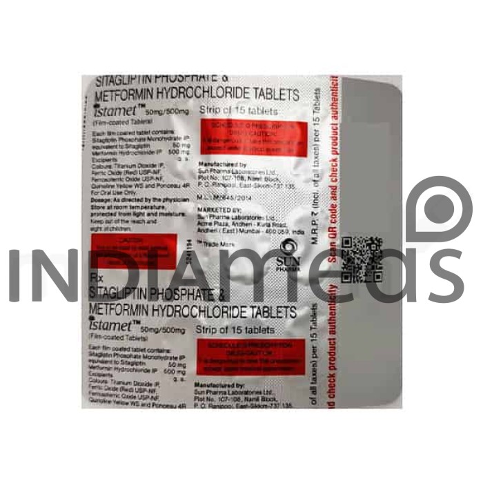 Istamet 50mg/500mg Tablet