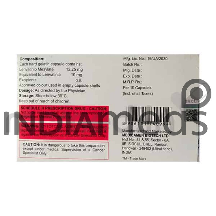 Lenvamed 10mg Capsule