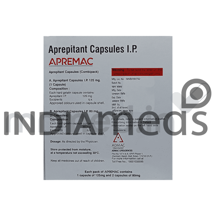 Apremac 125mg/80mg Capsule