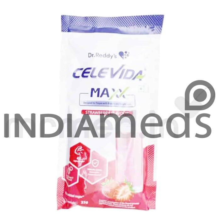 Celevida Maxx Strawberry Flavor 33gm Sachet