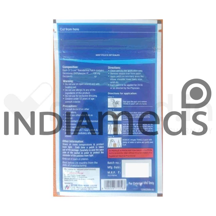 Trans D 100mg Patch