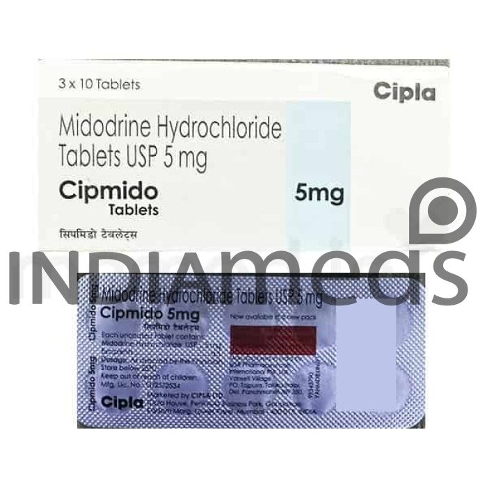Cipmido 5mg Tablet 10's