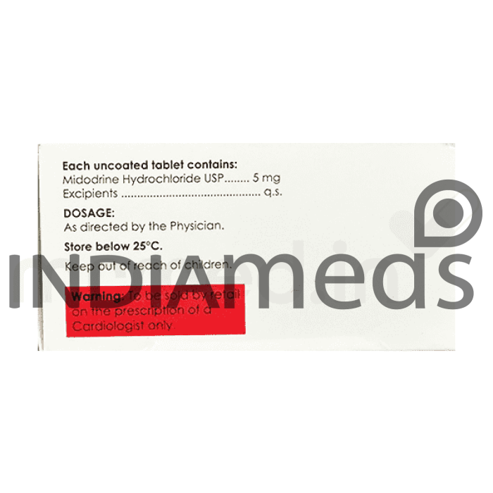 Cipmido 5mg Tablet 10's