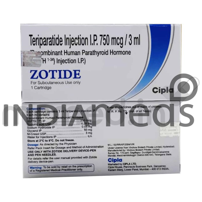 Zotide 750mcg Injection