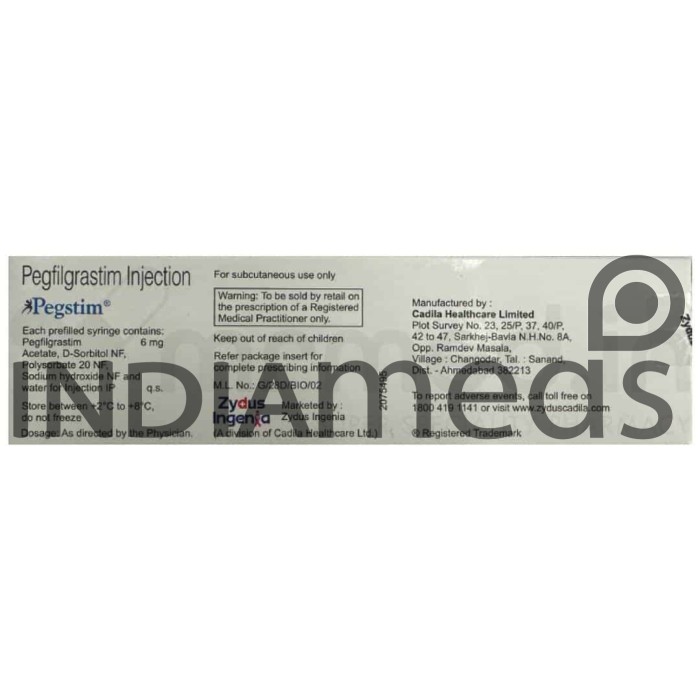 Pegstim 6mg Injection PFS