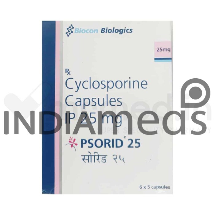Psorid 25mg Capsule