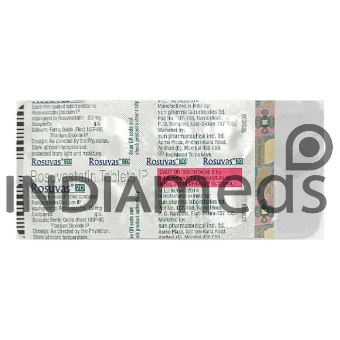Rosuvas 20mg Tablet