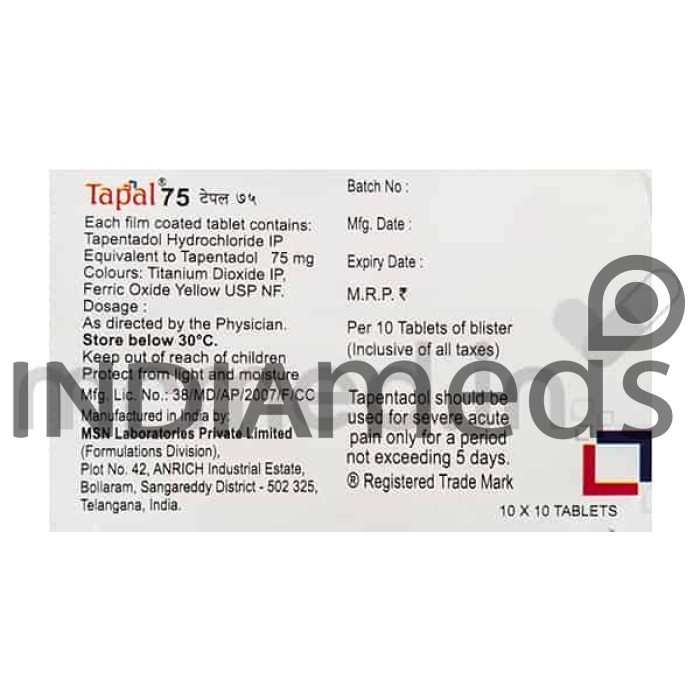 Tapal 75mg Tablet