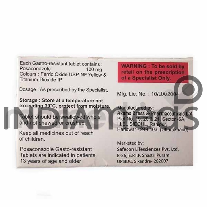 Poscosafe 100mg Tablet