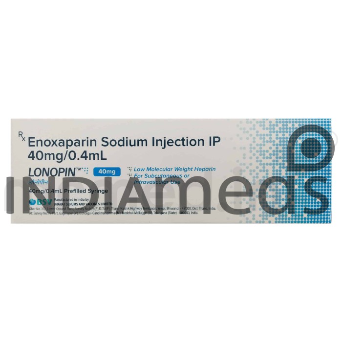 Lonopin 40mg Injection