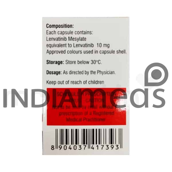 Lenvat 10mg Capsule 30's
