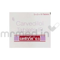 Cardivas 12.5mg Tablet