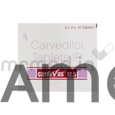 Cardivas 12.5mg Tablet