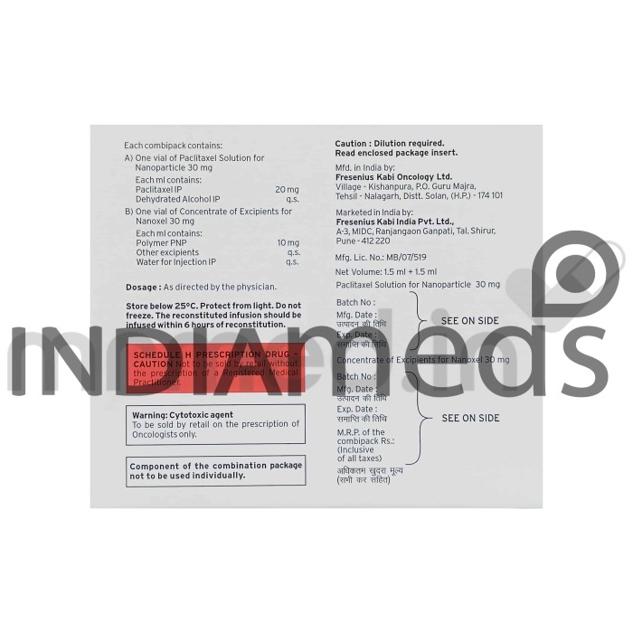 Nanoxel 30mg Injection
