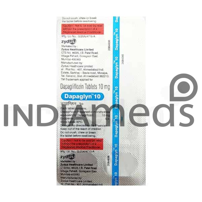 Dapaglyn 10mg Tablet 15's