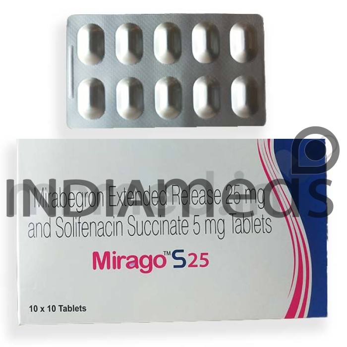 Mirago S  25mg Tablet