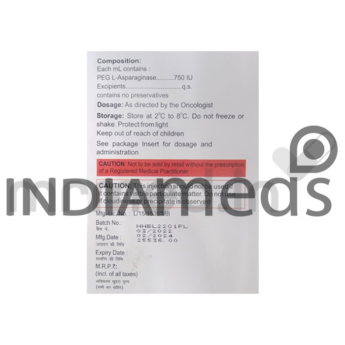PEG L-Aspatero 3750IU Injection