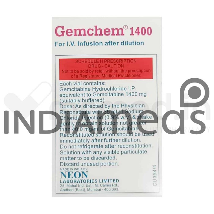 Gemchem 1400mg Injection