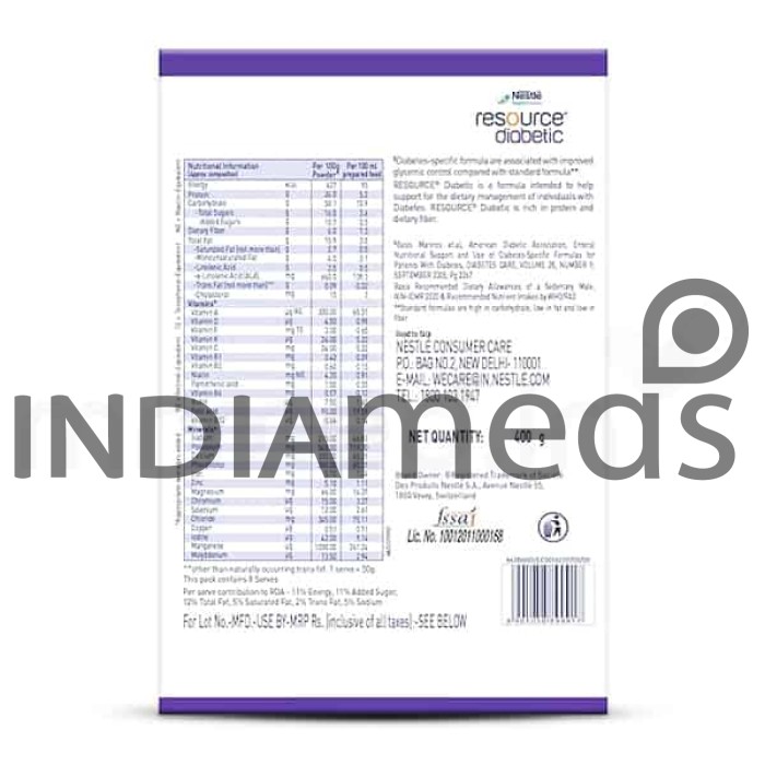 Nestle Resource Diabetic Vanilla Powder 400gm