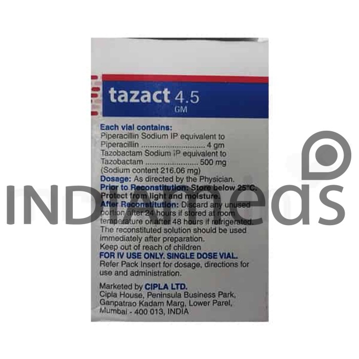 Tazact 4.5gm Injection