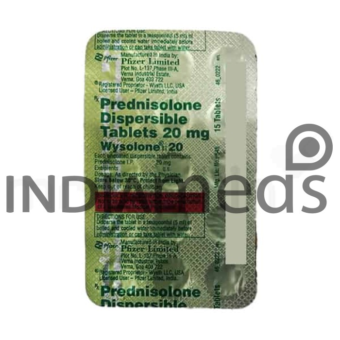 Wysolone 20mg Tablet DT