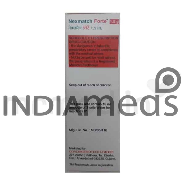 Nexmatch Forte 1.5gm Injection